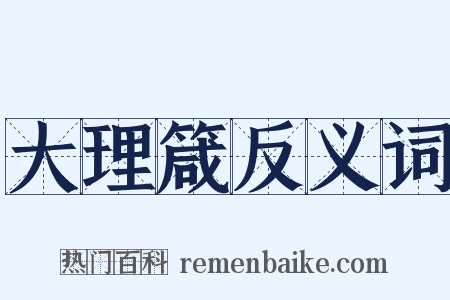 大理箴反义词是什么意思的图片